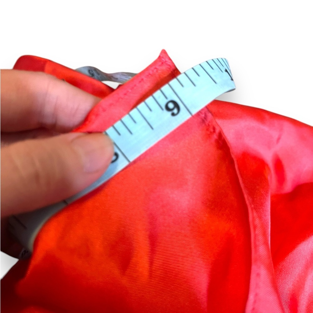Echo Oversized Silk Scarf Coral 9x69 - Picture 9 of 11